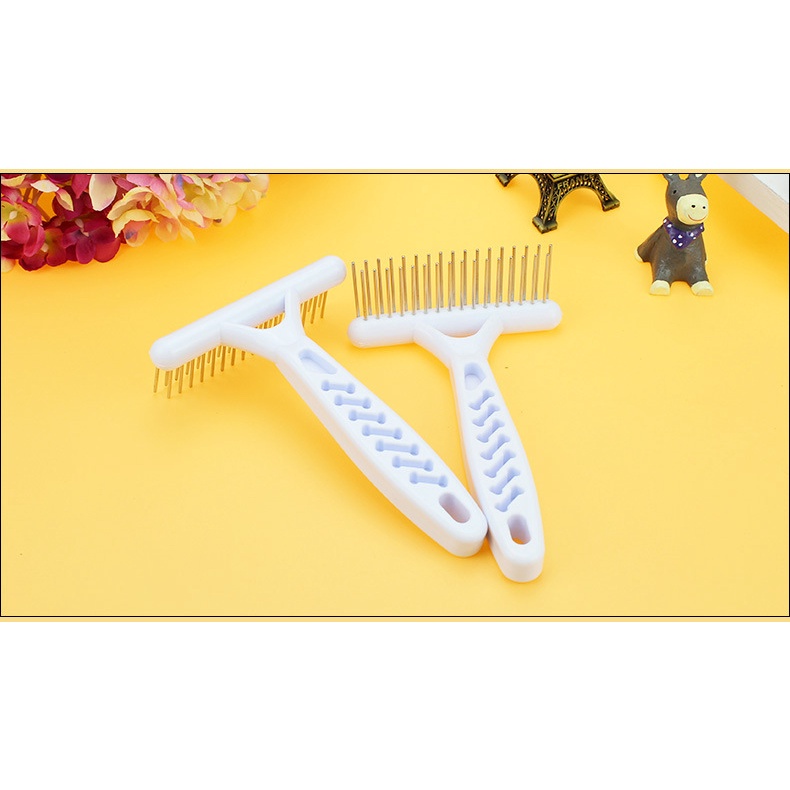 Lược chải lông chó mèo - lược bồ cào 2 hàng đinh