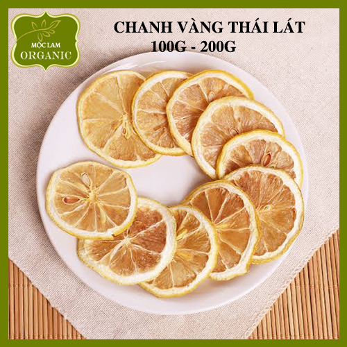 Chanh vàng thái lát sấy khô túi 100g - 200g