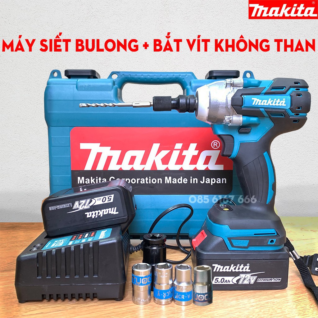 Máy siết bulong 72v máy siết bu lông khoan pin không chổi than