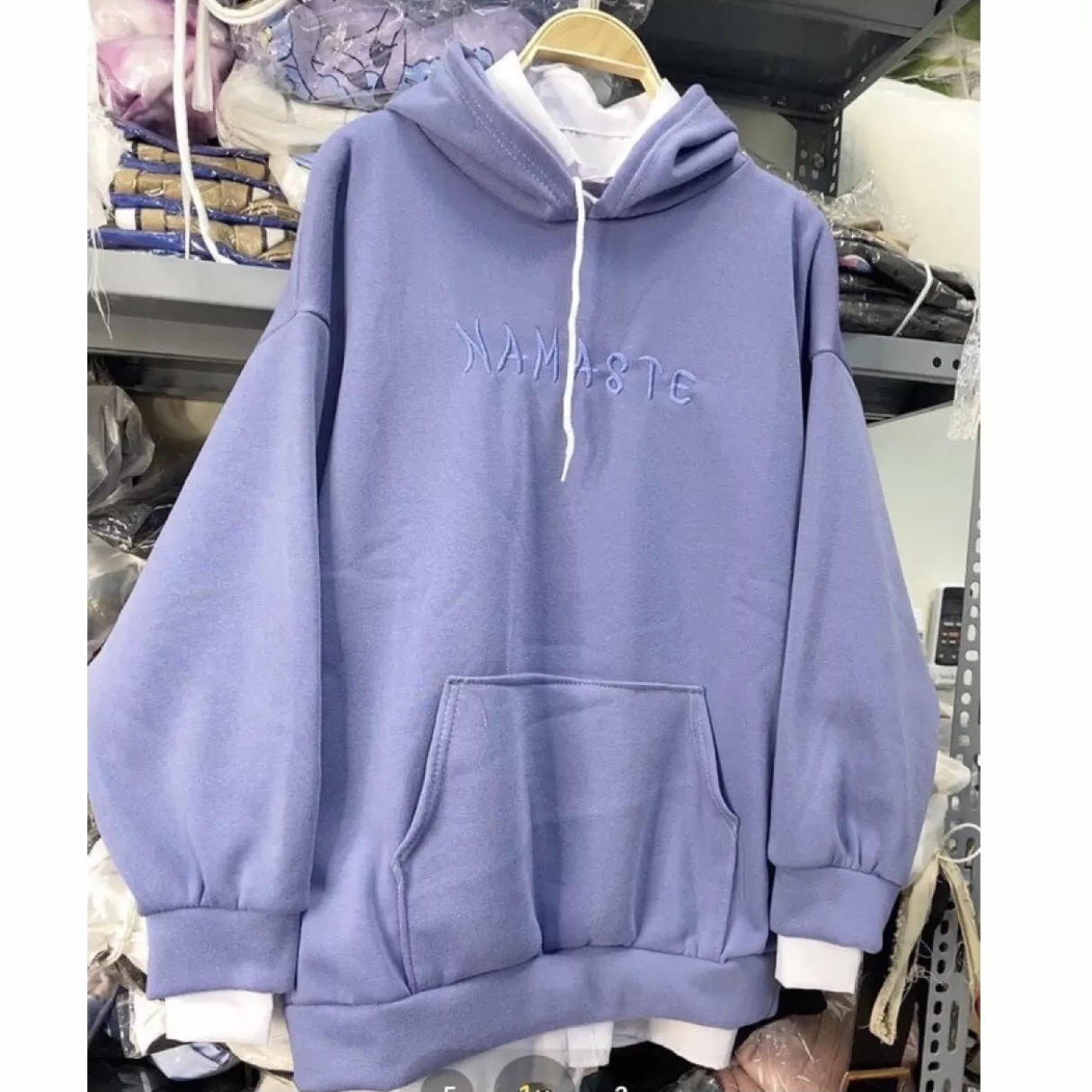 Áo hoodie Nỉ ngoại tay phồng Namaste, Thời trang nam nữ, Áo đẹp, Áo đôi, Áo khoác