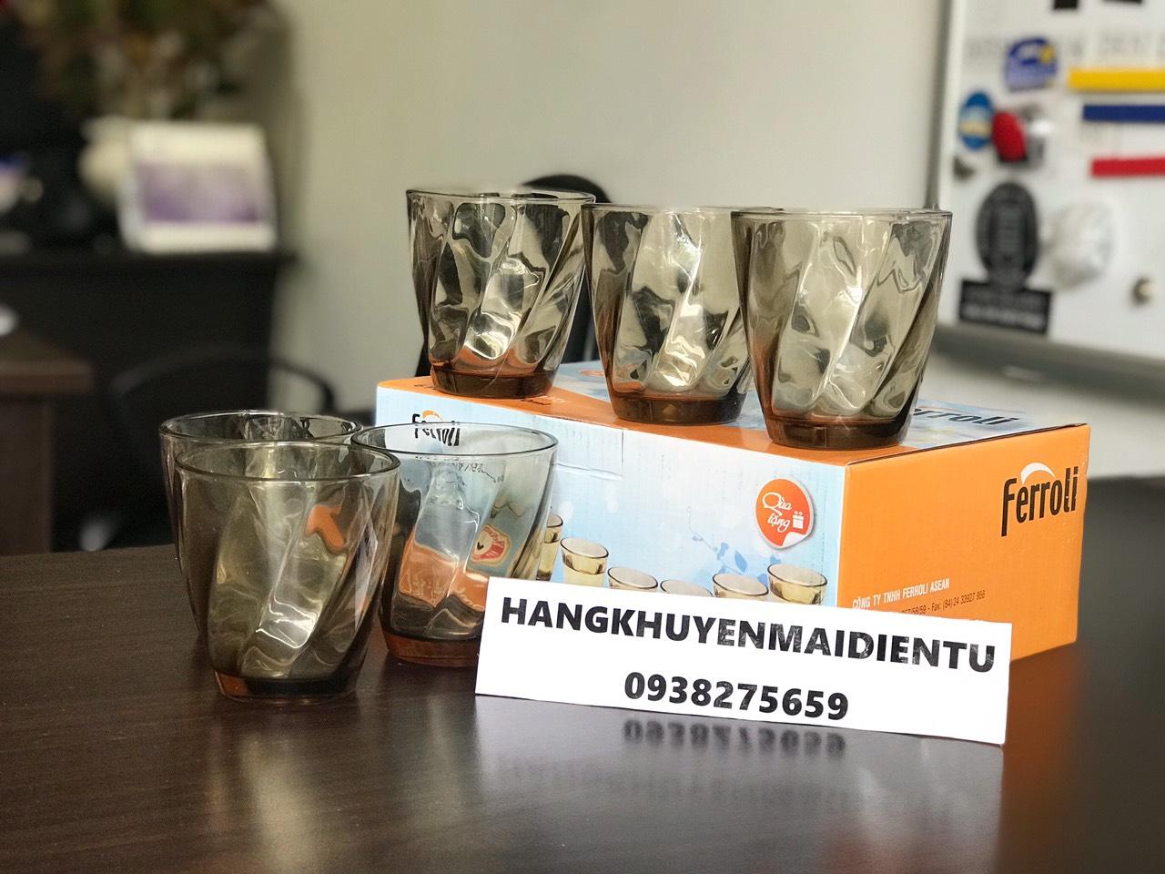 Bộ ly thủy tinh Ferroli 6 chiếc 270ml