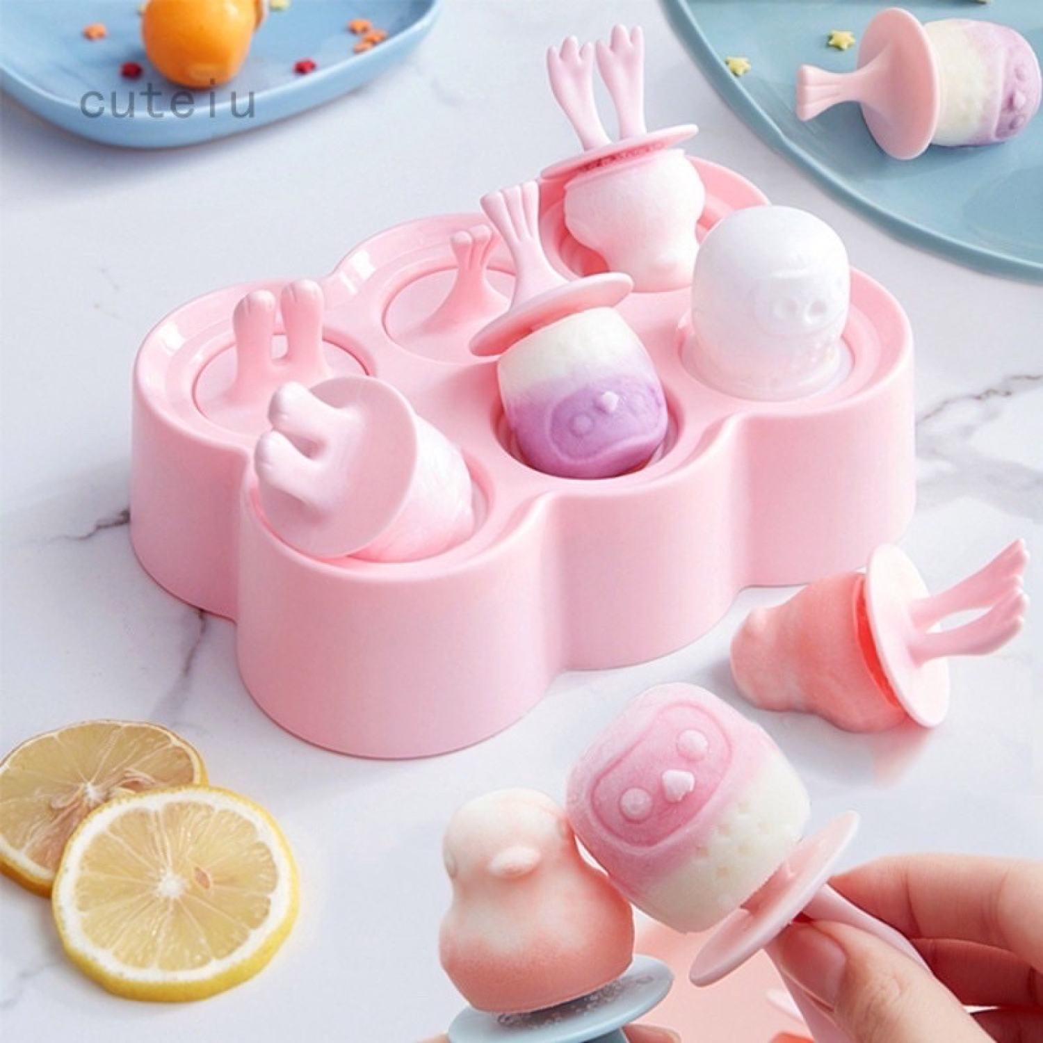 Khuôn kem silicon hình thú siêu cute cho bé