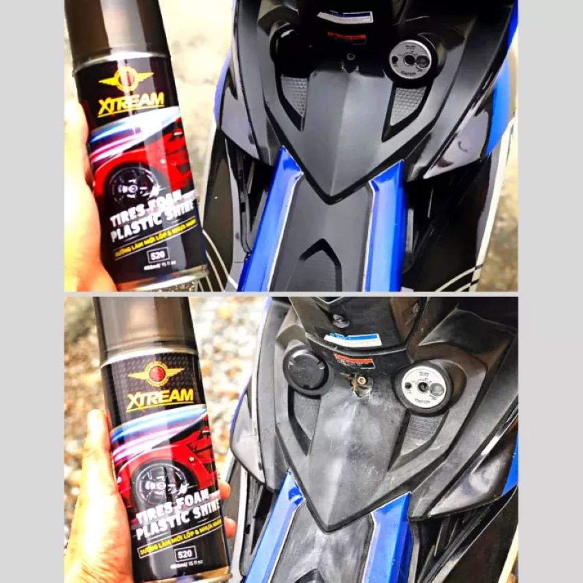   HCM ĐEN BÓNG  chai xịt phục hồi nhựa nhám đen bóng  phục hồi nhựa nhám xtream 450ml 