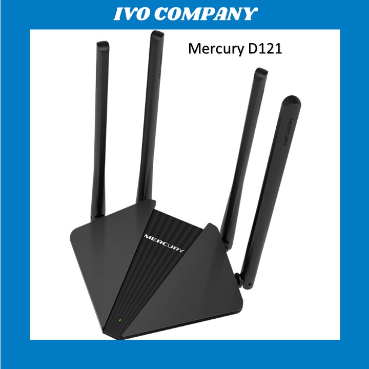 Router phát sóng wifi chuẩn ac 100mbps mercury d121