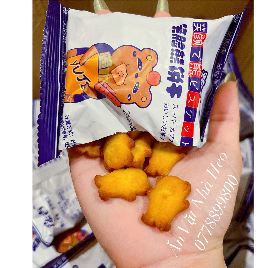 Bánh Quy Lúa Mạch Hình Gấu teddy Thơm Ngon