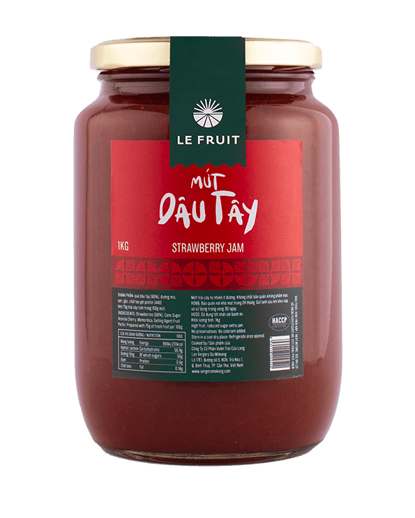 Mứt dâu tây từ trái cây tươi le fruit organic 1kg