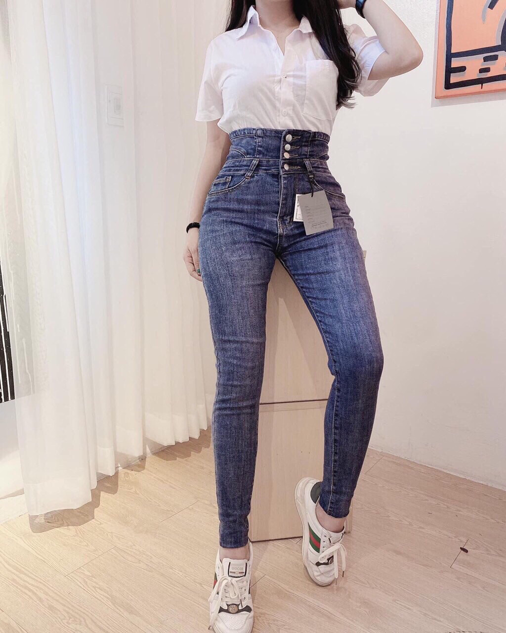 Quần jean nữ chất bò co giãn thời trang gonshop89 msqj01