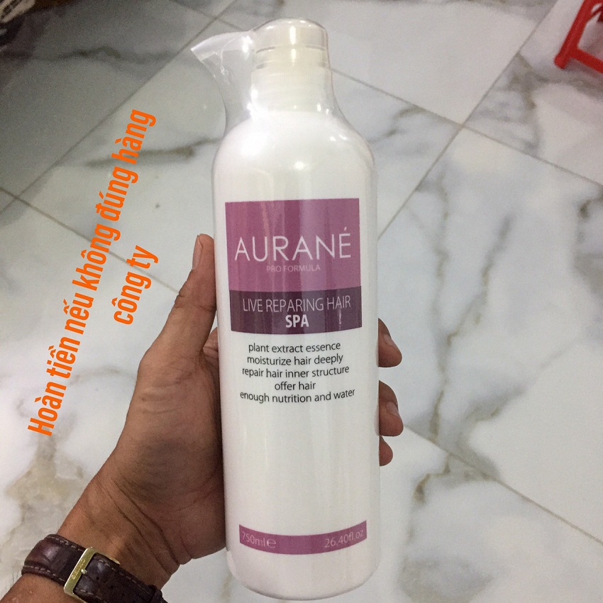 [HCM]Dầu ngâm ủ tại nhà phục hồi tóc Aurane Live Repairing Hair Spa 750ml