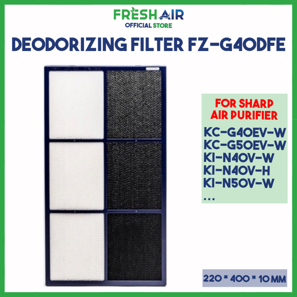 Màng Lọc Khử Mùi Sharp FZ-G40DFE  FZ-G60DFE Dùng Cho Máy KC-G40EV-W KC-G50EV-W KC-G60EV-W
