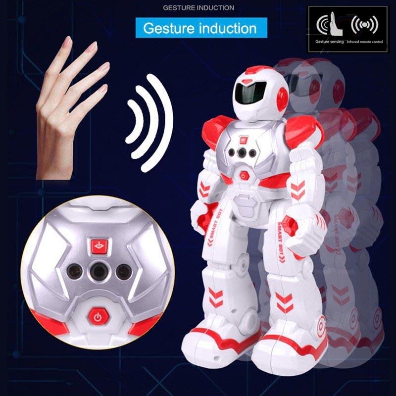 Đồ Chơi Robot Điều Khiển Từ Xa , Điểu Khiển Cảm Ứng Tay (Phiên Bản Tiếng Anh)Đỏ