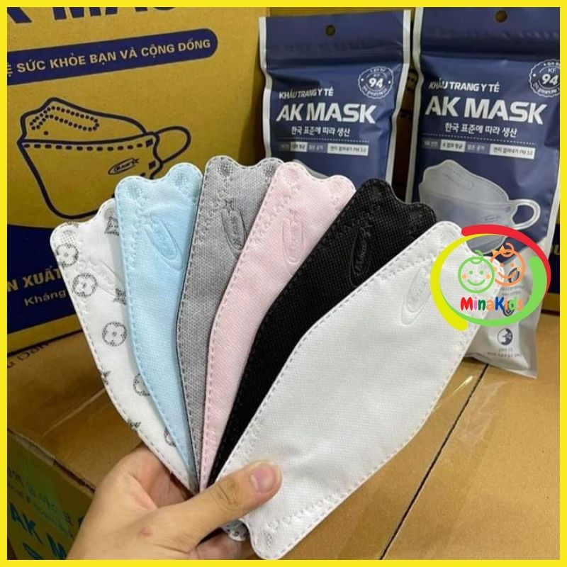 Khẩu trang 4d kf94 thùng 300 cái không mùi ak mask kt08