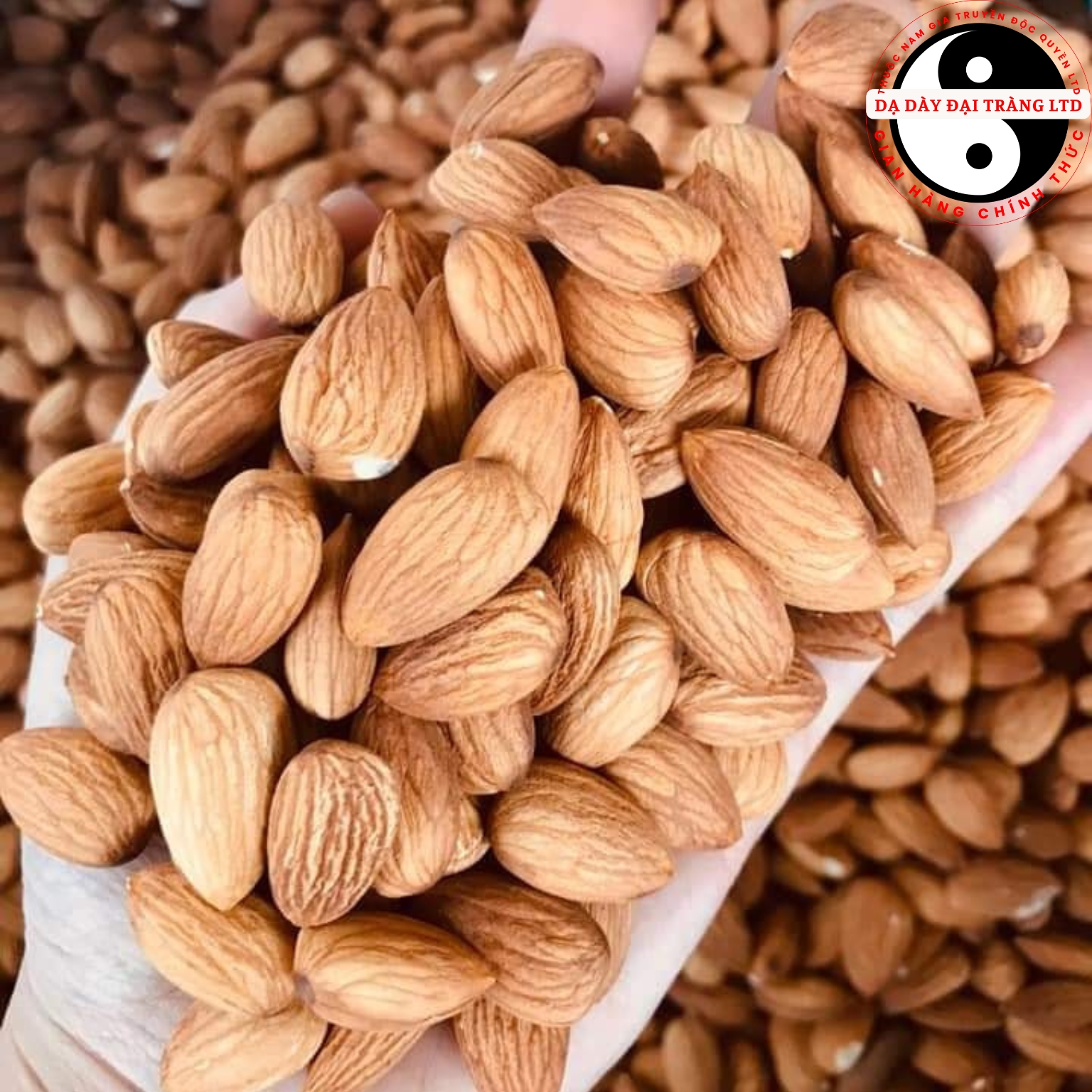 Hạnh nhân lõi sống nguyên hạt tách vỏ loại 1 , hạt hạnh nhân làm sữa hạt, làm bánh, sấy chín nguyên vị