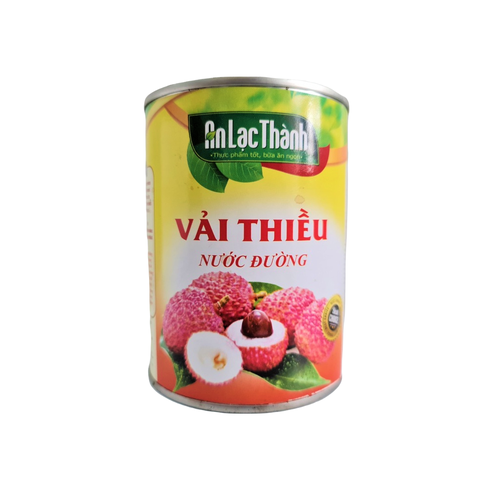 COMBO 3 LON Vải thiều đóng hộp An Lạc Thành 565g DATE 07/2022