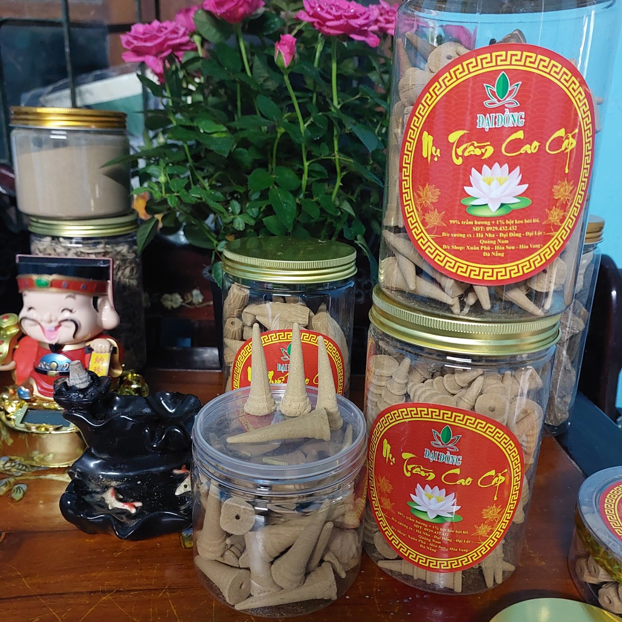 Nụ trầm hương Nguyên chất - Hộp 90 nụ đặc biệt