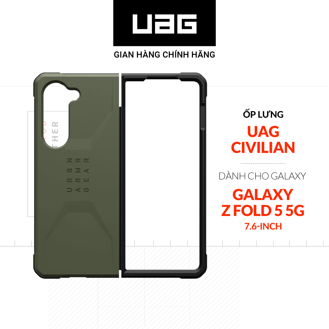 Ốp lưng uag civilian cho samsung galaxy z fold 5 5g