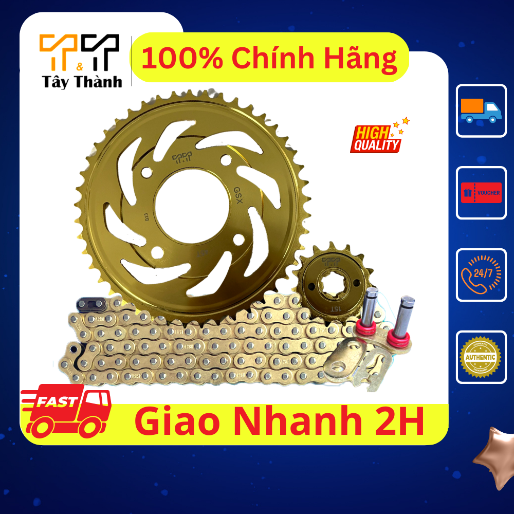 Nhông sên dĩa Suzuki GSX bộ nsd xe mô tô GSX nhong sen dia hang thái - BẢO HÀNH 6 THÁNG - Tây Thành Shop chuyên nhông sên dĩa