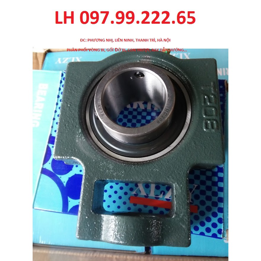 Gối đỡ vòng bi uct 205 lắp trục 25mm. gối đỡ chữ t. gối đỡ có rãnh trượt 2 bên