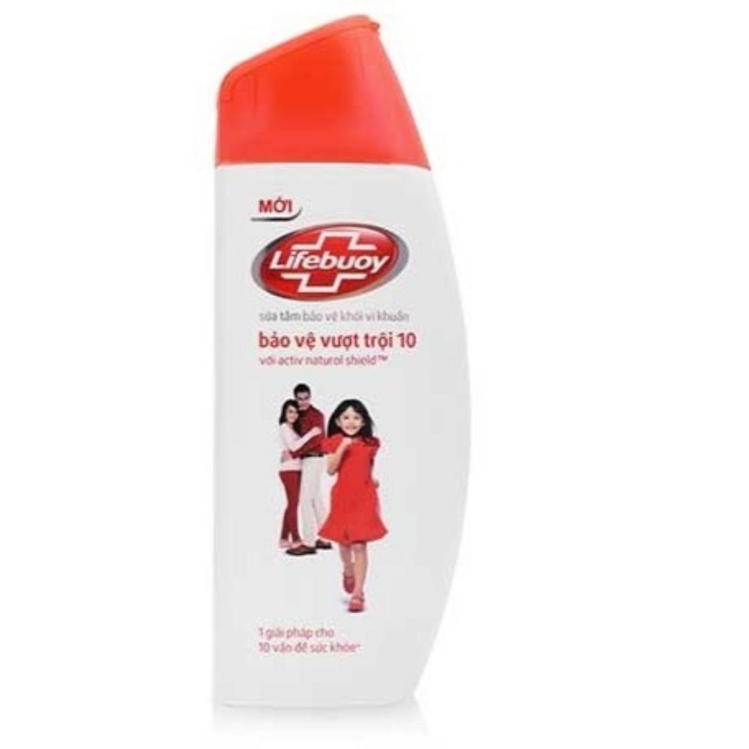Sữa tắm Lifebuoy bảo vệ khỏi vi khuẩn vượt trội 10 lần 200g (Hàng khuyến mãi)
