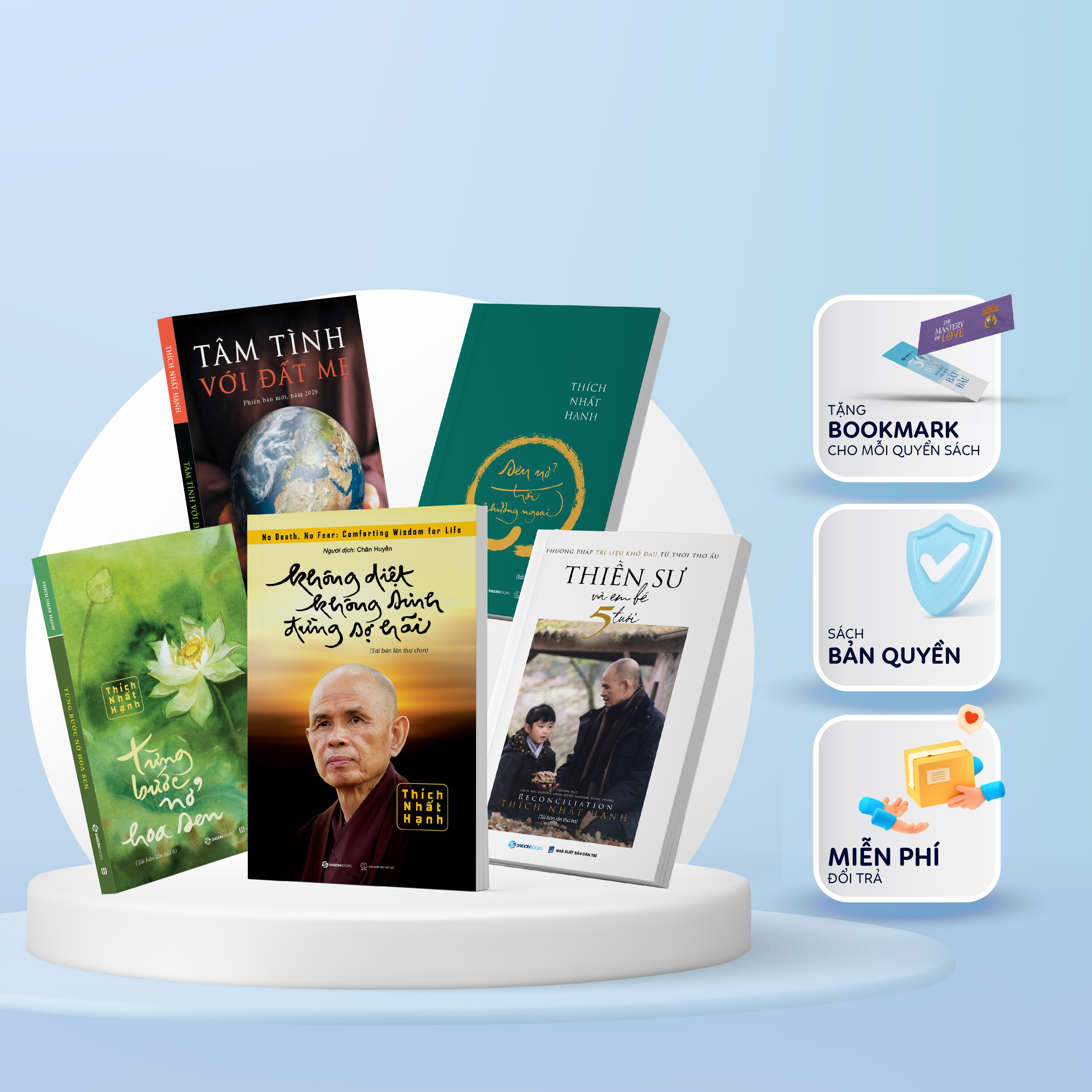 Combo 5 cuốn - Những quyển sách hay của Thiền sư Thích Nhất Hạnh