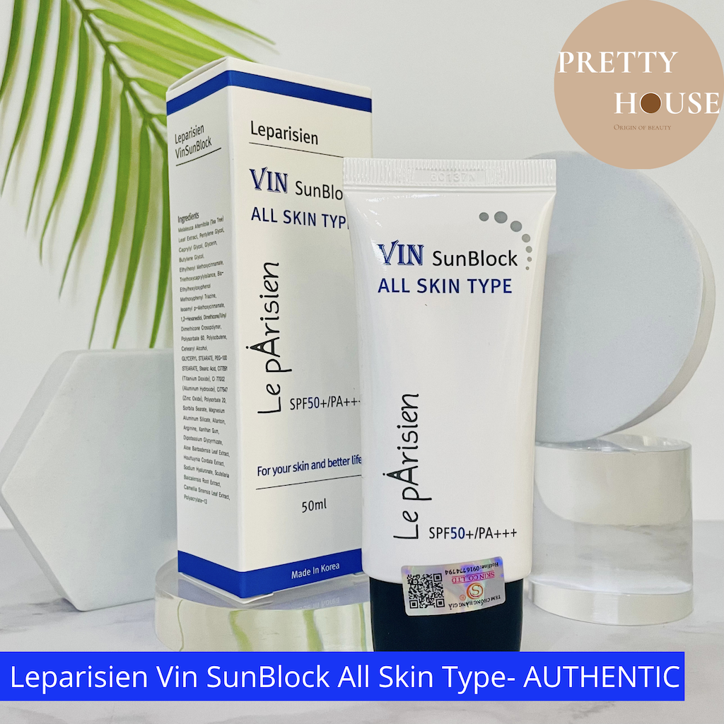 Kem chống nắng leparisien vin sunblock spf 50+/pa+++ le parisien