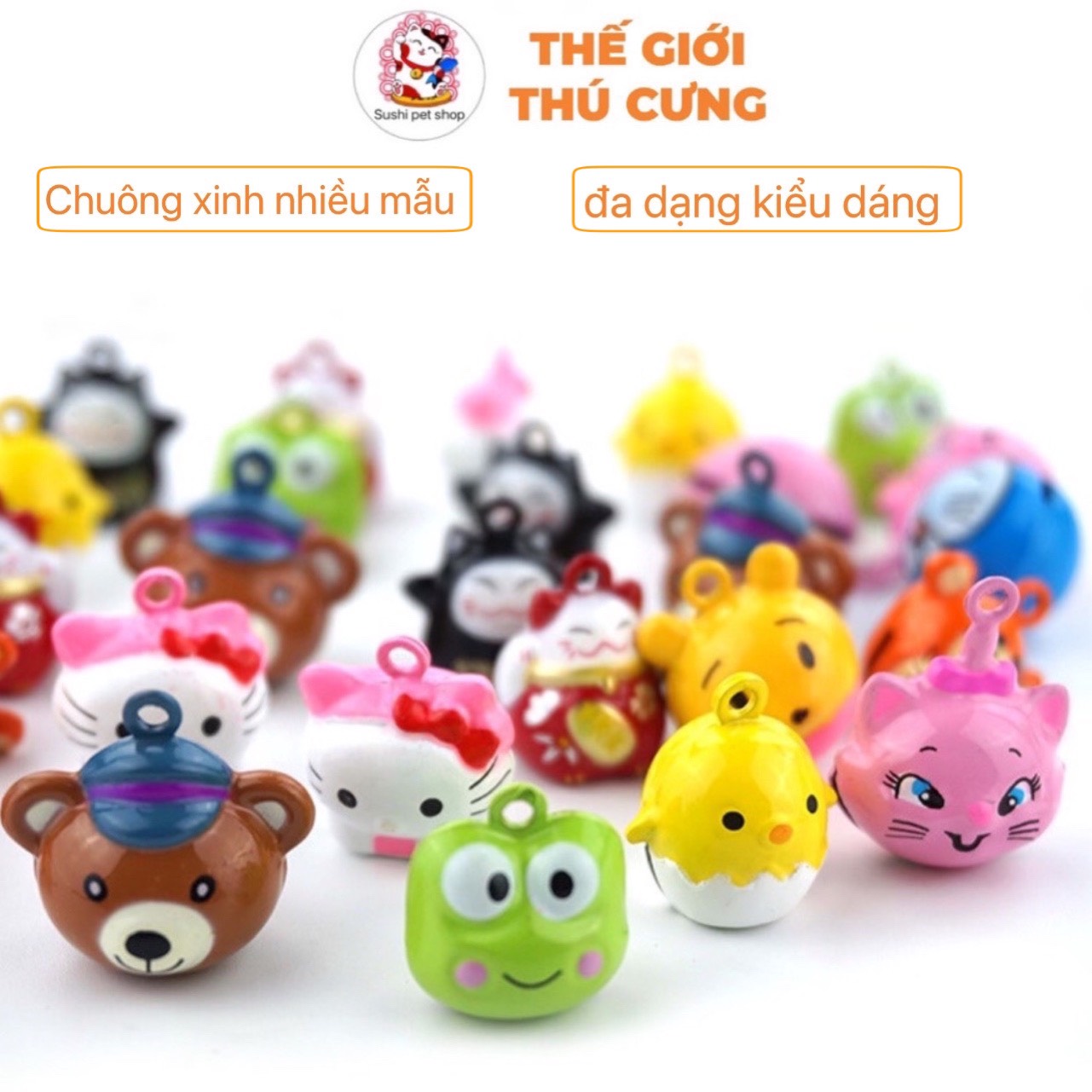 Chuông lúc lắc lục lạc đeo vòng cổ chó mèo