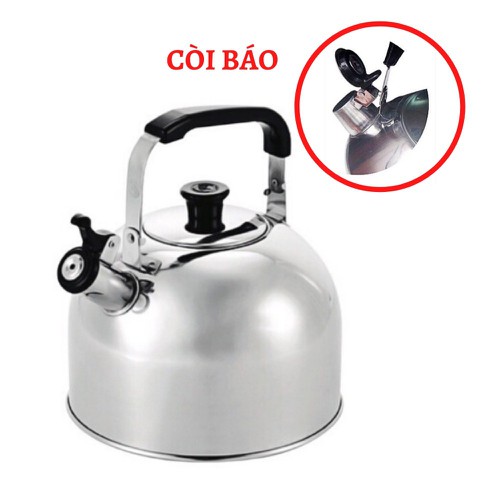 Ấm đun ga, bếp điện từ, bếp hồng ngoại đạt tường 5l - có còi báo