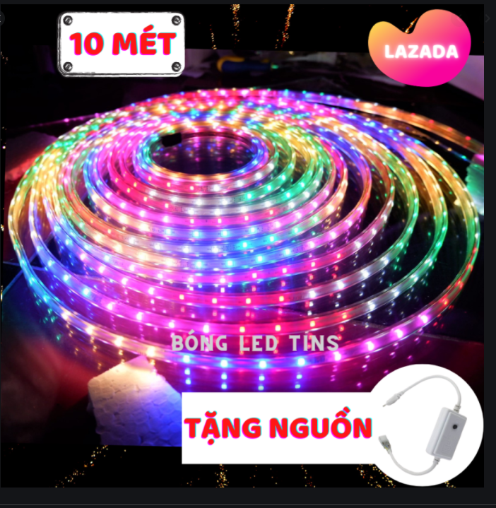 10m dây led nháy đuổi chip 2835 tặng kèm nguồn