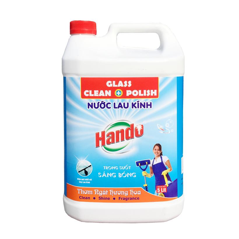 [HCM]Nước lau kính siêu sạch an toàn Hando 5L hương hoa GSG433
