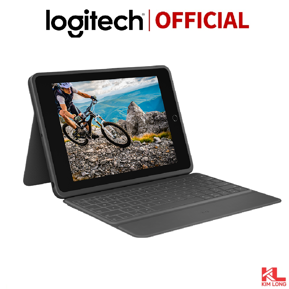 Logitech Rugged Folio for iPad Gen 7,8 và 9 - Bao da kèm bàn phím
