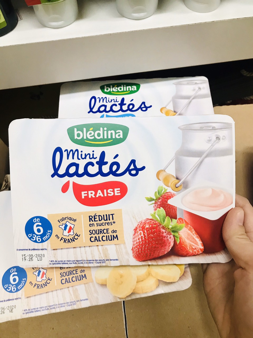 Sữa chua Bledina vị Dâu tây 6 tháng 6x60g date 2025