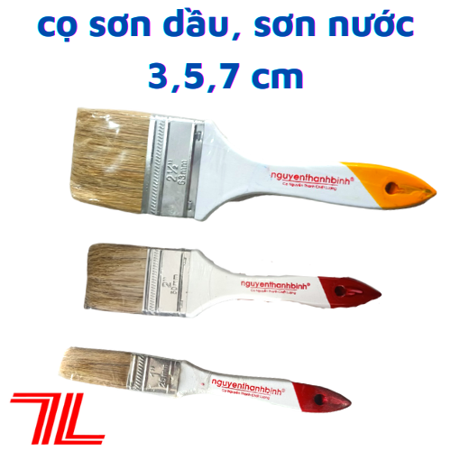 Cọ sơn dầu, sơn nước cao cấp thanh bình 3,5,7 cm