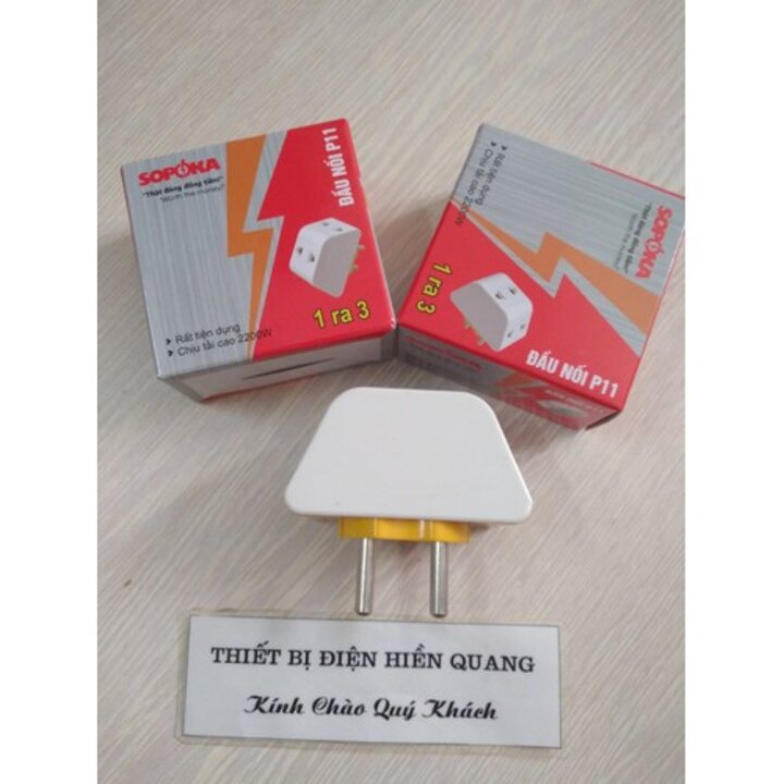 Ổ Cắm Điện Chia 3 Chống Cháy - Sopoka