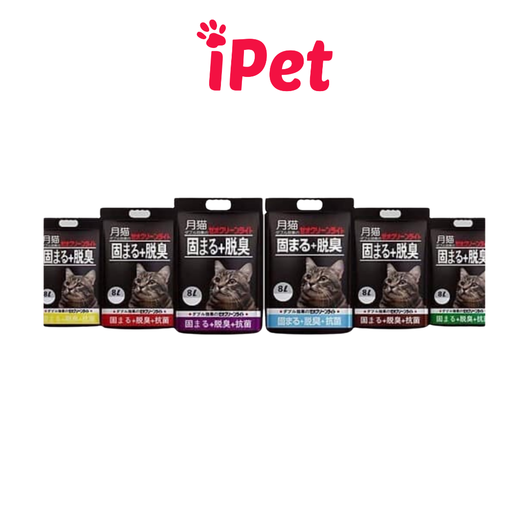 Cát Vệ Sinh Khử Mùi - Cát Nhật Đen MOON CAT 9L Cho Mèo - iPet Shop