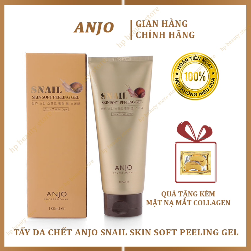 Tẩy da chết anjo snail skin soft peeling gel 180ml hàn quốc