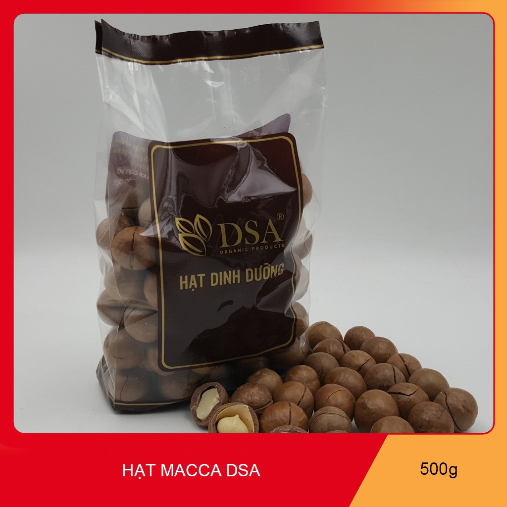 500Gr Hạt macca nứt vỏ tự nhiên ngũ cốc giảm cân ăn kiêng nhập khẩu từ Úc Hiệu DSA