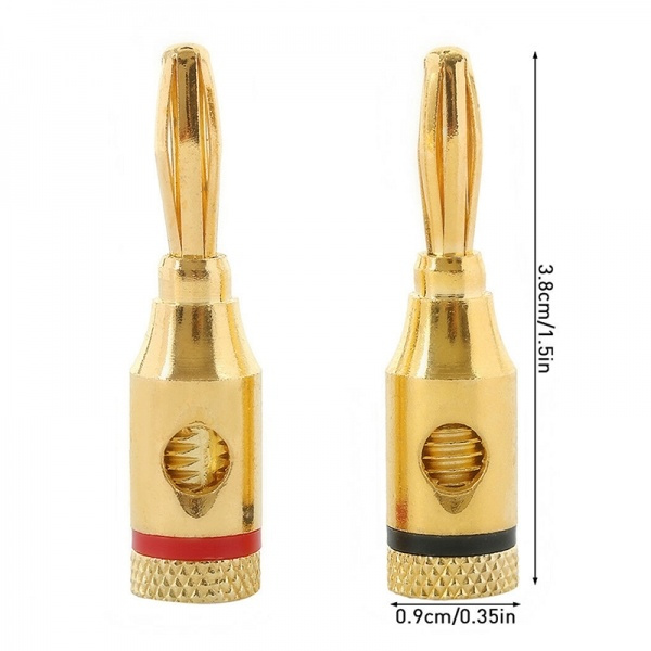 jack bắp chuối  combo 04 cái, Rắc bắp chuối Giắc bắp chuối Jack cắm bắp chuối Cọc loa bắp chuối Bán Giắc bắp chuối Jack loa bắp chuối