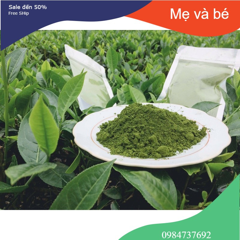 Sỉ 1kg bột trà xanh nguyên chất handmade loại 1