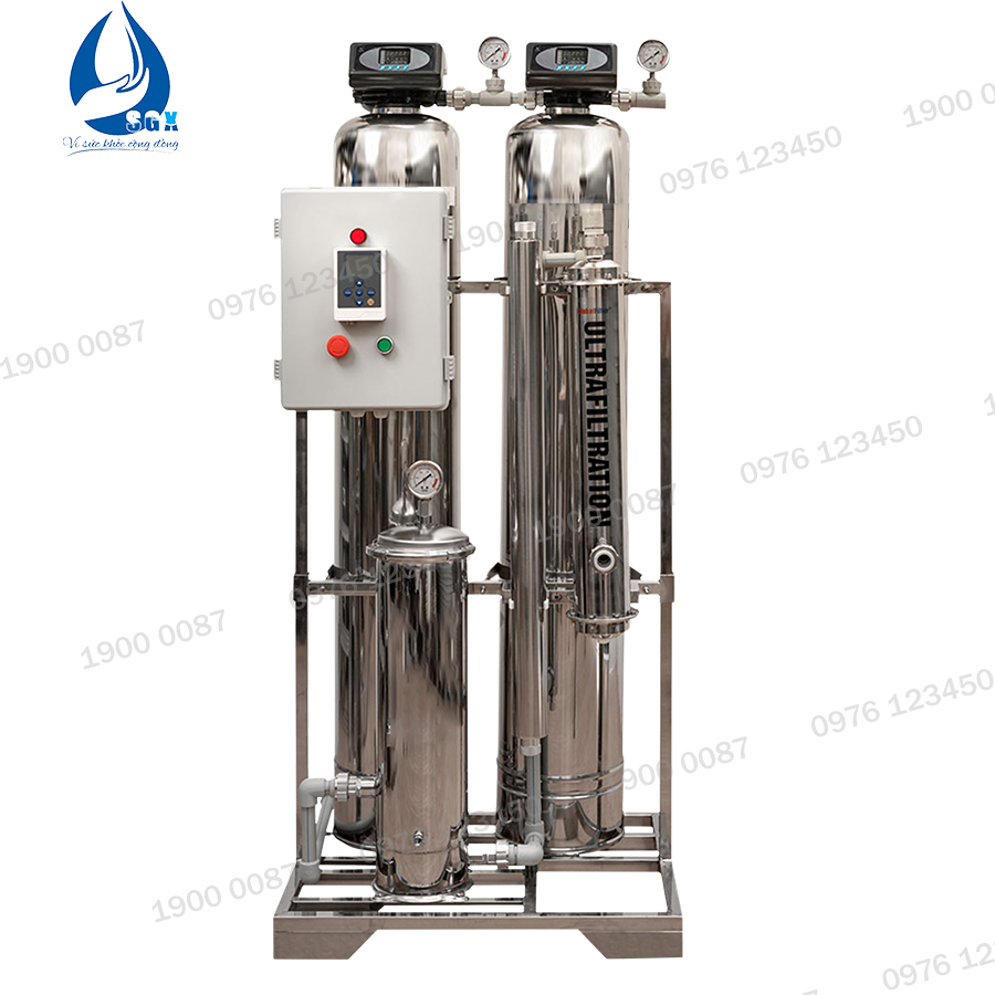 Bộ lọc nước sinh hoạt inox sus304 d250 van tự động