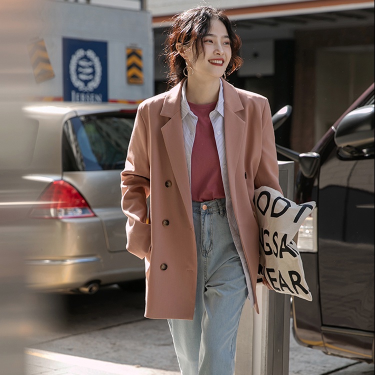 Áo khoác blazer PERTY dáng mỏng phong cách Hàn Quốc ngọt ngào dễ phối đồ
