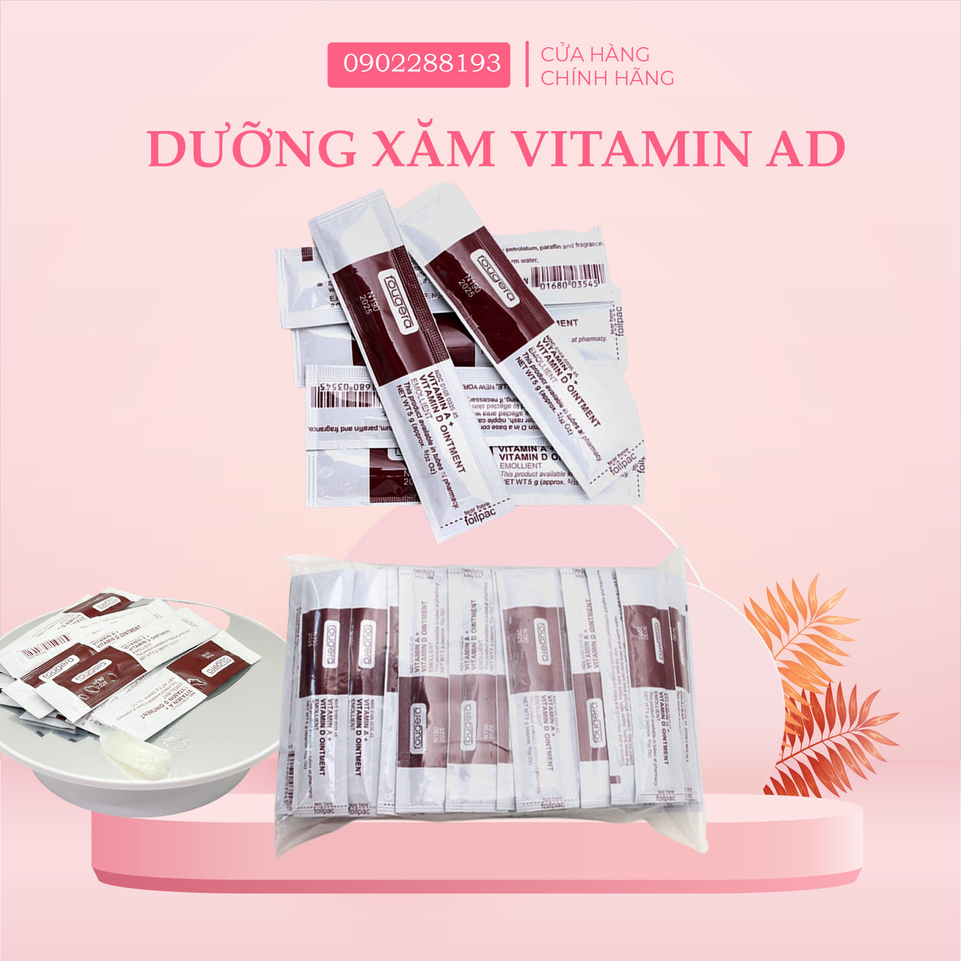 Combo100gói-dưỡng vitamin ad- dưỡng ẩm môi mày tái tạo sau xăm-kích bong da nhanh dcpx