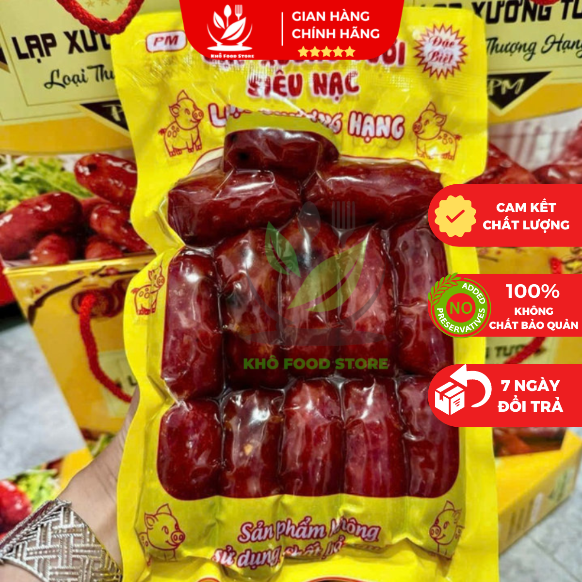 Lạp xưởng tươi loại thượng hạng siêu nạc