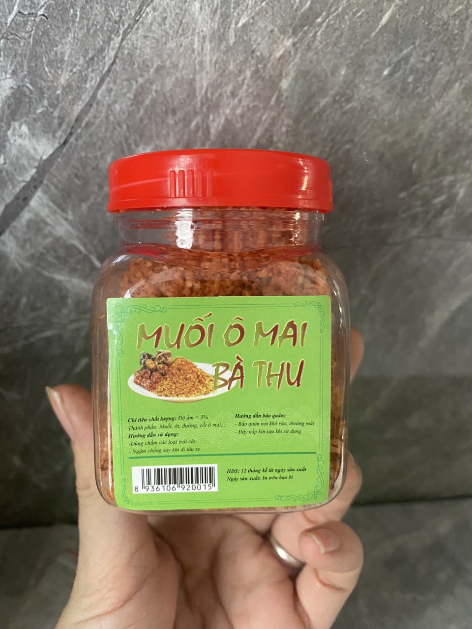 Muối ô mai ba thu hà nội chính hiệu - muối chấm trái cây chua siêu ngon hũ 100g