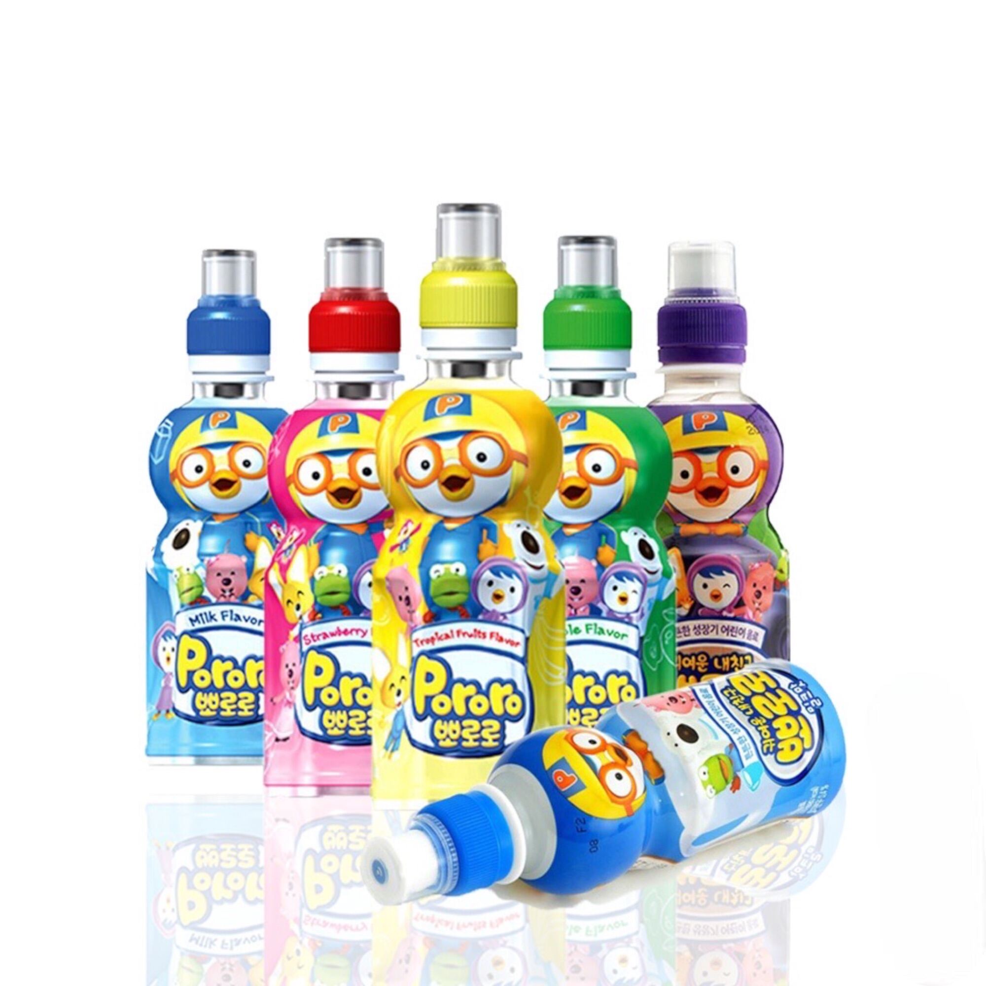 Nước uống trái cây Pororo Hàn Quốc - nhiều vị chai 235ml