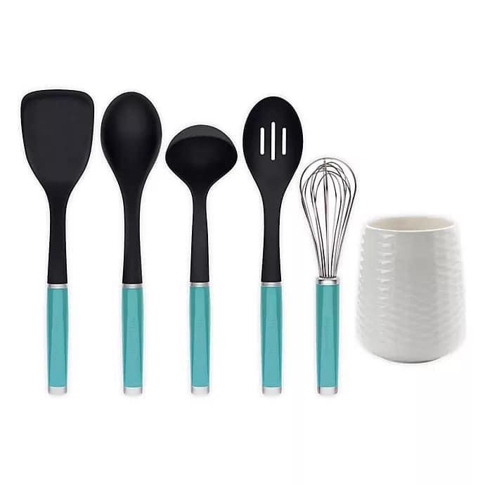 BỘ DỤNG CỤ NẤU BẾP KITCHENAID, 6 MÓN, MÀU XANH MINT