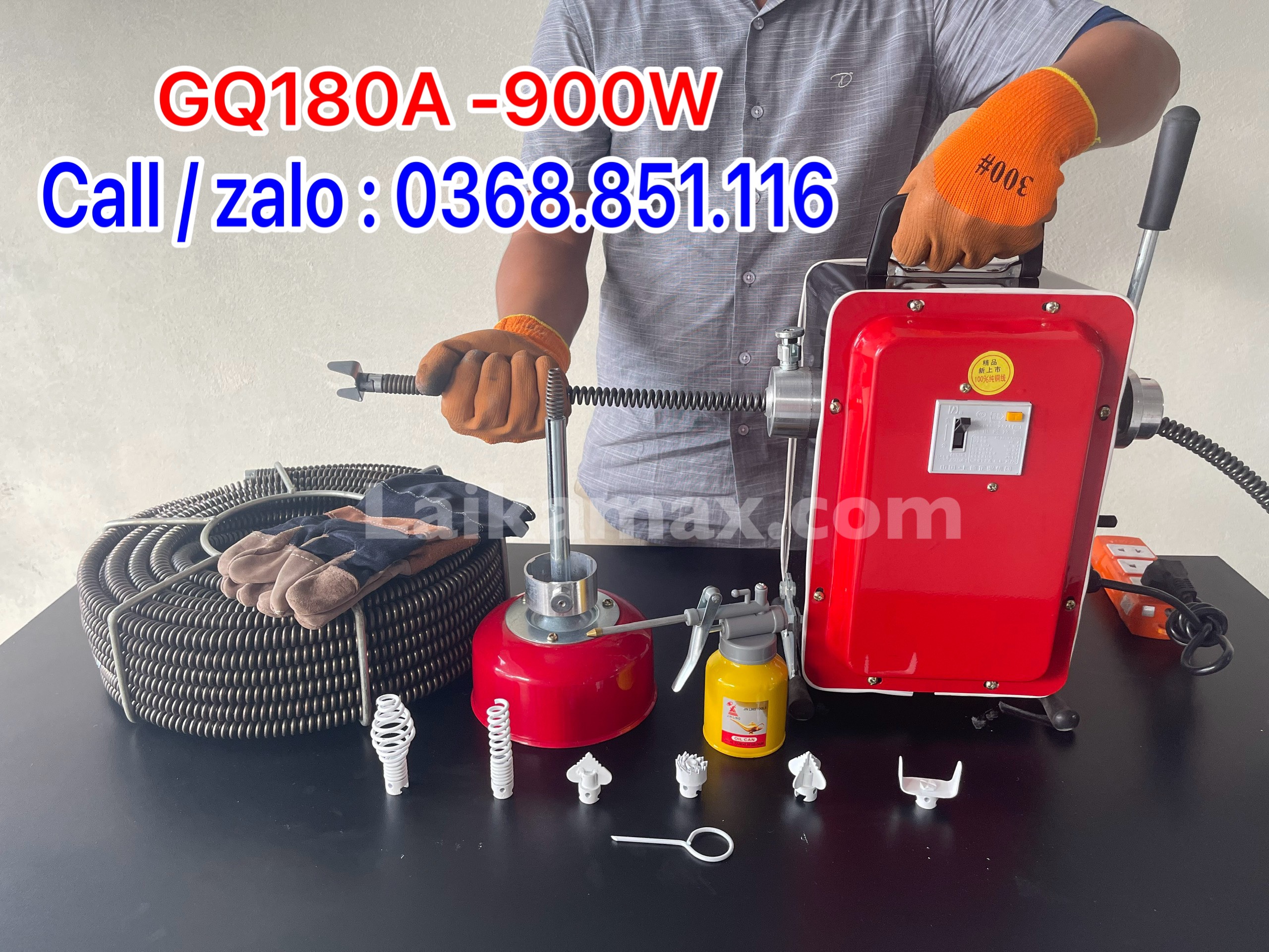 Máy thông cống gq180a công suất 900w hãy gọi điện để được shop tư vấn : 0368.851.116