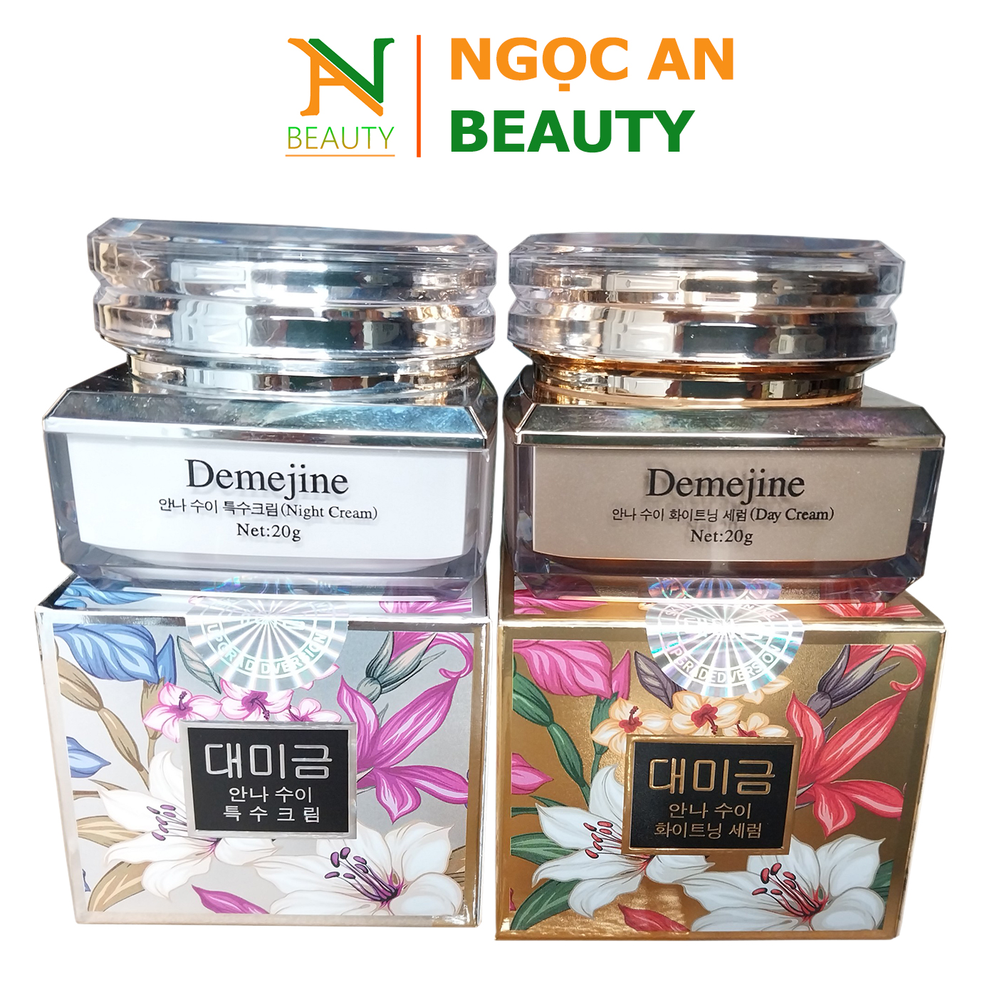 Bộ Kem Face Ngày và Đêm Demejine Hàn Quốc Chính Hãng