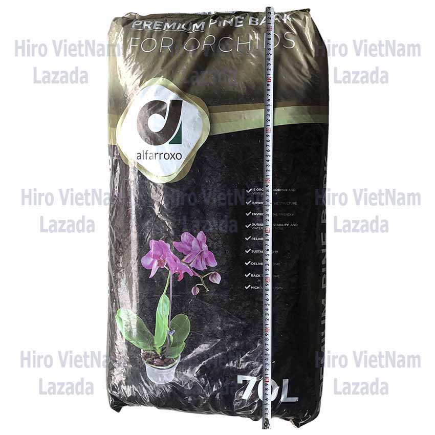 Bao 70l vỏ thông alfa bark size 9-12mm trồng phong lan - nhập khẩu bồ đào nha