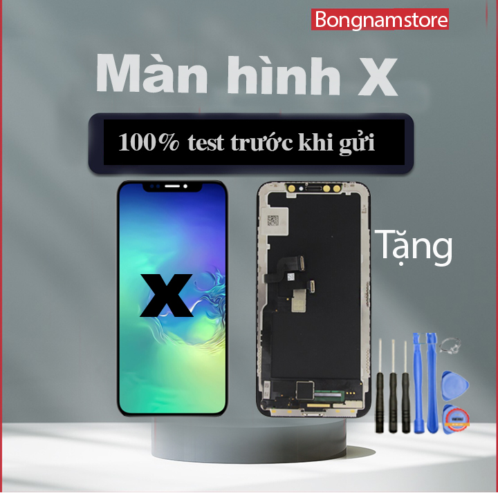 Màn hình thay thế cho x tặng bộ sửa tự thay thế