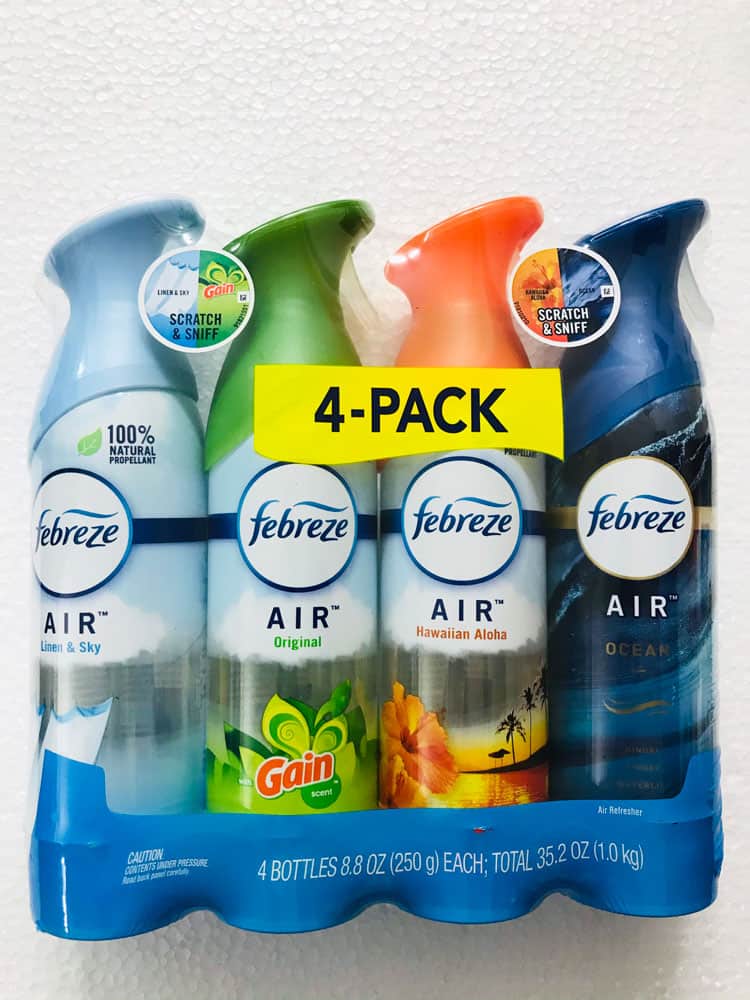 Combo 4 xịt thơm phòng febreze air mỹ