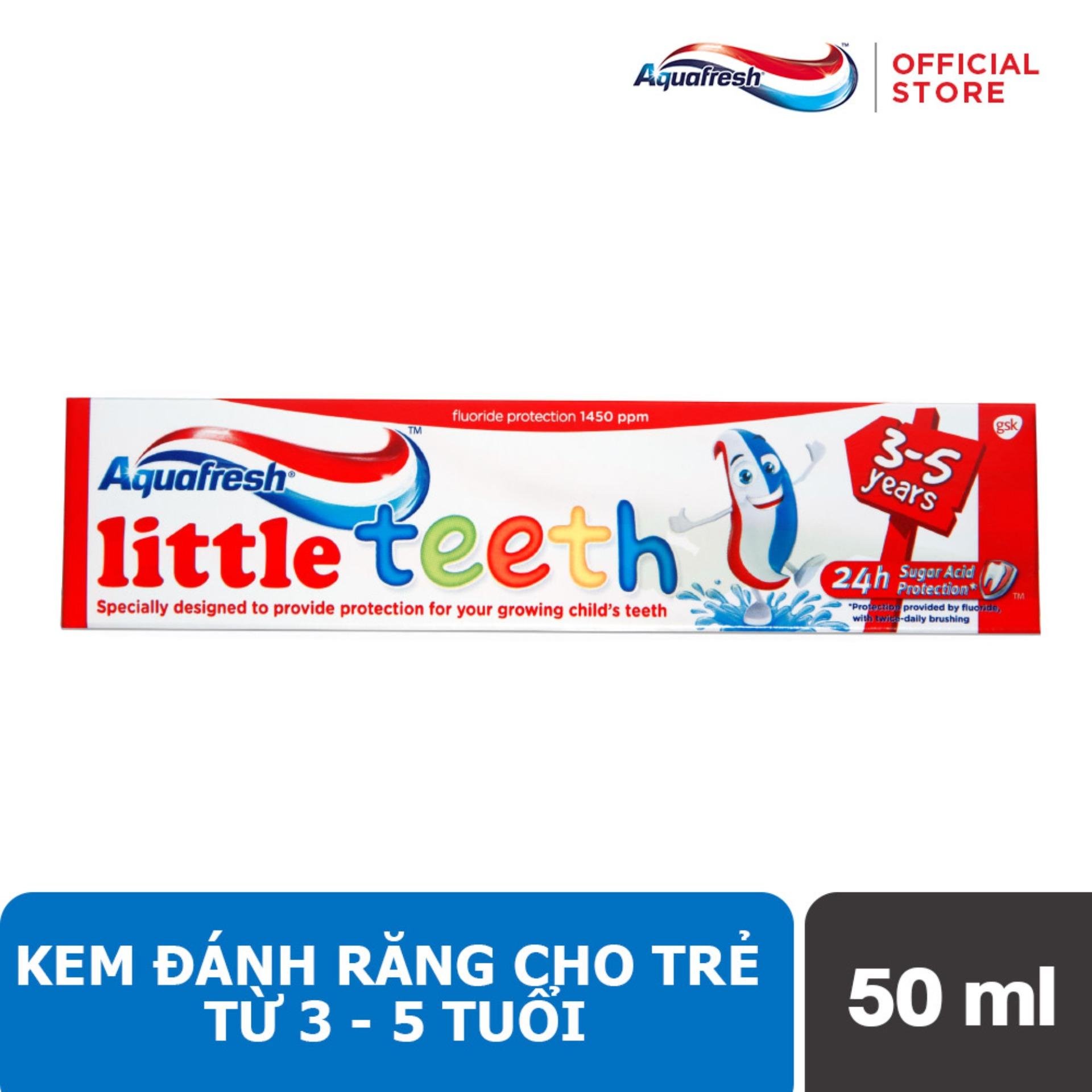 Kem đánh răng Aquafresh Little Teeth 3-5T 50ml